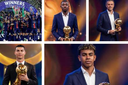 مراسم بهترین‌های سال فوتبال از سوی گلوب‌ساکر در دوبی برگزار شد